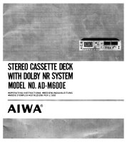 Aiwa-AD-M600E-Owners-Manual