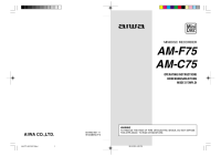 Aiwa-AM-C75-Owners-Manual