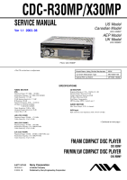 Aiwa-CDC-X30MP-Service-Manual