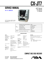 Aiwa-CX-JT7-Service-Manual