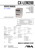 Aiwa-CX-LEM200-Service-Manual