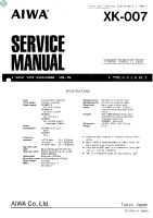 Aiwa-XK-007-Service-Manual