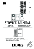 Aiwa-XR-M100-M120-M121-M130-M150-M151-M152-Service-Manual