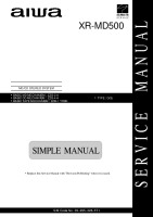 Aiwa-XR-MD500-Service-Manual