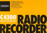 Grundig-C-4200-AUTOMATIC-Owners-Manual