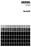 Grundig-PS-2500-Owners-Manual