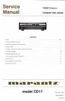 Marantz-CD-11-Service-Manual