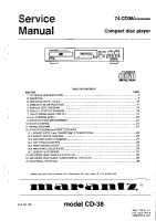 Marantz-CD-38-Service-Manual