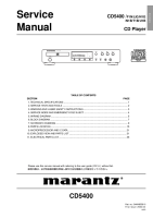 Marantz-CD-5400-Service-Manual