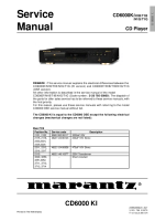 Marantz-CD-6000-K-Service-Manual