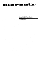 Marantz-MA-500-Owners-Manual