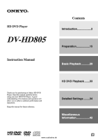 Onkyo-DVHD-805-Owners-Manual