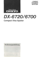 Onkyo-DX-6720-Owners-Manual