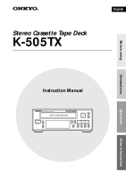 Onkyo-K-505-TX-Owners-Manual