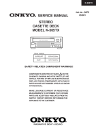 Onkyo-K-505-TX-Service-Manual
