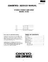 Onkyo-M-502-Service-Manual