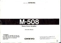 Onkyo-M-508-Owners-Manual 