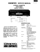 Onkyo-TARW-313-Service-Manual