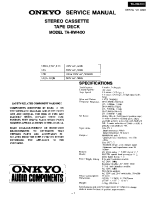 Onkyo-TARW-400-Service-Manual 