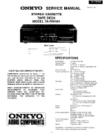 Onkyo-TARW-404-Service-Manual