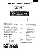 Onkyo-TAW-111-Service-Manual