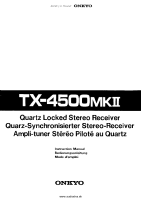 Onkyo-TX-4500-Mk2-Owners-Manual