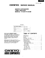 Onkyo-TX-830-M-Service-Manual