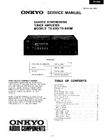 Onkyo-TX-850-M-Service-Manual