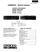 Onkyo-TX-900-Service-Manual