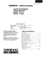 Onkyo-TX-901-Service-Manual