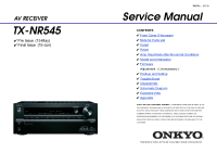 Onkyo-TXNR-545-Service-Manual