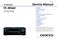 Onkyo-TXSR-444-Service-Manual