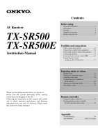 Onkyo-TXSR-500-Owners-Manual 