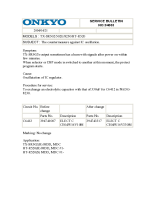 Onkyo-TXSR-502-Service-Bulletin 