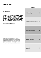 Onkyo-TXSR-600-Owners-Manual 