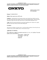 Onkyo-TXSR-605-Service-Bulletin