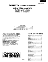 Onkyo-TXSV-828-THX-Service-Manual