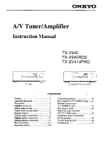 Onkyo-TXV-940-Owners-Manual 