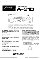 Pioneer-A91D-Owners-Manual