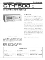 Pioneer-CTF-500-Owners-Manual