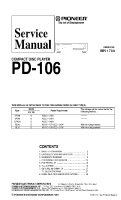 Pioneer-PD-106-Service-Manual