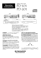 Pioneer-PD-201-Owners-Manual