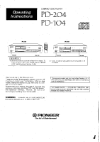 Pioneer-PD-204-Owners-Manual