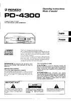 Pioneer-PD-4300-Owners-Manual