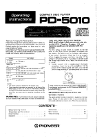 Pioneer-PD-5010-Owners-Manual
