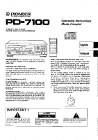 Pioneer-PD-7100-Owners-Manual