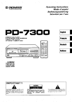 Pioneer-PD-7300-Owners-Manual