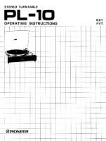 Pioneer-PL-10-Owners-Manual