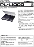 Pioneer-PL-1000-Owners-Manual