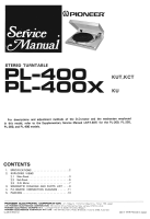 Pioneer-PL-400X-Service-Manual